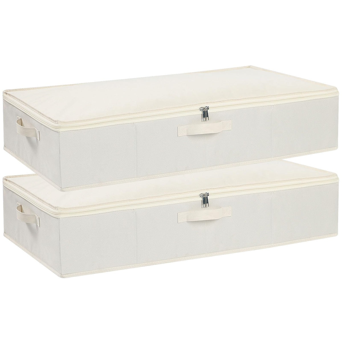 Underbed Storage Organizers,Beige,1 Pack,23.6x11.8x5.9 Inch