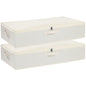 Underbed Storage Organizers,Beige,1 Pack,23.6x11.8x5.9 Inch