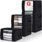 Fab totes 6 Pack Storage Bags for Clothes Blanket Storage Bins with Lids