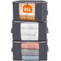 Lifewit 6 Pack Clothes Storage Bins with Lids, Foldable Blanket Storage Bags with Zippers, Clear Window and Reinforced Handles, Closet and Organization for Clothing, Sweater, Comforter, Bedding