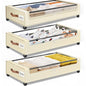 Under Bed Storage with Wheels 2Pack Storage Containers with Clear Window
