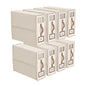 8 Pack Foldable Bed Sheets Set Organizers and Storage(King & Queen Size),Linen Fabric Closet Organizers with Window,Folding Bedding Storage Box for Bedsheets and Pillow Cube Organizer-Beige