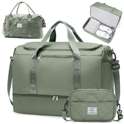 Extra Large Travel Duffel Bag, Carry-On Weekender Bags for Women Travel