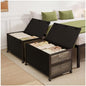 Fokyfok 2Pack Under Bed Storage Containers, 10 inch Height,31 inch Long