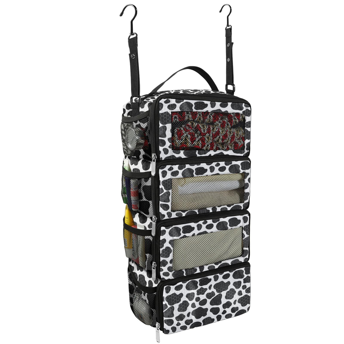 Olosar Suitcase Organizer, Travel Luggage Organizer Portable Hanging Travel Shelves Collapsible Hanging Packing Cubes for Carry on Suitcase