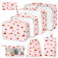 8 Set Packing Cubes for Suitcases,Suitcase Organizer with Shoe,Cosmetics,Clothing, and Accessories Bags for Travel Luggage Organizer Women Men(Pink Bows)