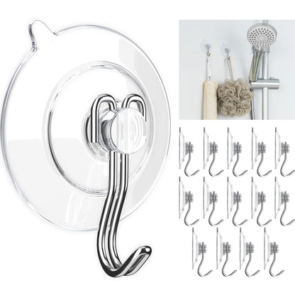 Adhesive Large Wall Hooks for Hanging Heavy Duty No Drill, 22 lbs, 12 pcs