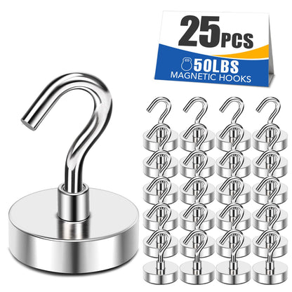 MIKEDE 85LBS+ Magnetic Hooks, Strong Cruise Cabin Ship Essentials Black