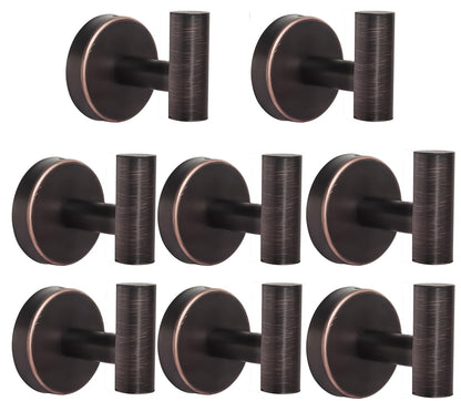 Towel Hooks Bathroom Coat Robe Wall Hook Heavy Duty Door Hanger Towel Robe Clothes Cabinet Closet Sponges Rack for Bathroom Bedroom Kitchen Hotel Pool 4 Packs Black(Drilling Installation)