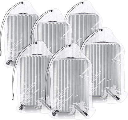 62x31 Inch Extra Large Clear Plastic Suitcase Storage Bags, 3 Pack, 4 Mils