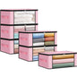 Fab totes 6 Pack Storage Bags for Clothes Blanket Storage Bins with Lids