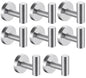 Towel Hooks Bathroom Coat Robe Wall Hook Heavy Duty Door Hanger Towel Robe Clothes Cabinet Closet Sponges Rack for Bathroom Bedroom Kitchen Hotel Pool 4 Packs Black(Drilling Installation)