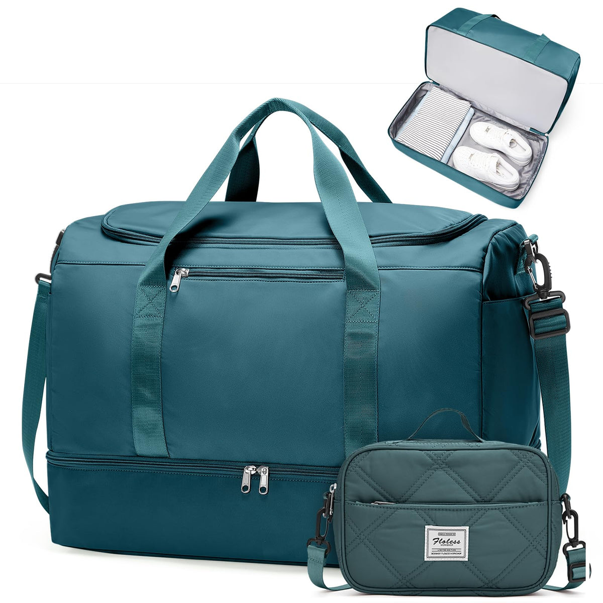 Extra Large Travel Duffel Bag, Carry-On Weekender Bags for Women Travel