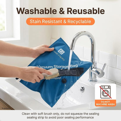 Oxford Fabric Vacuum Storage Bags for Travel, Tear & Scratch Resistant