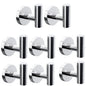 Towel Hooks Bathroom Coat Robe Wall Hook Heavy Duty Door Hanger Towel Robe Clothes Cabinet Closet Sponges Rack for Bathroom Bedroom Kitchen Hotel Pool 4 Packs Black(Drilling Installation)