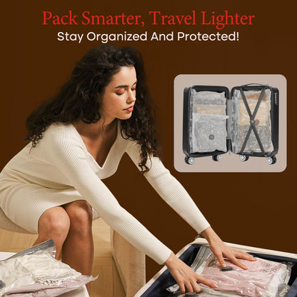 Vacbird Travel Vacuum Bags with Rechargeable Pump, Carry-On Space Saver