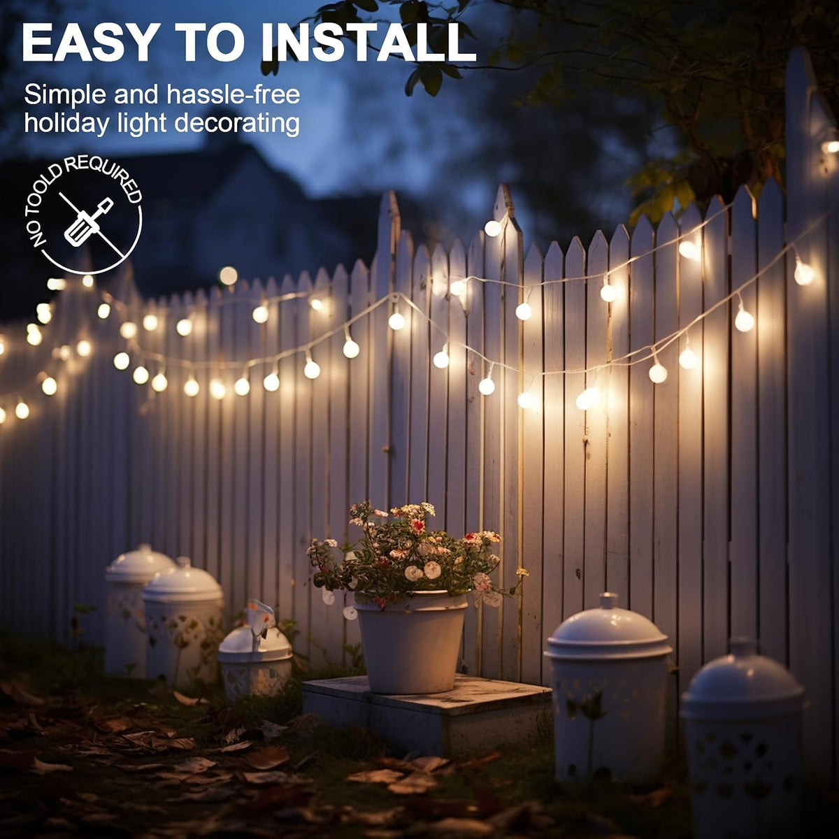 Hetyue Hooks for Outdoor String Lights Clips: 26Pcs Heavy Duty Light Hook