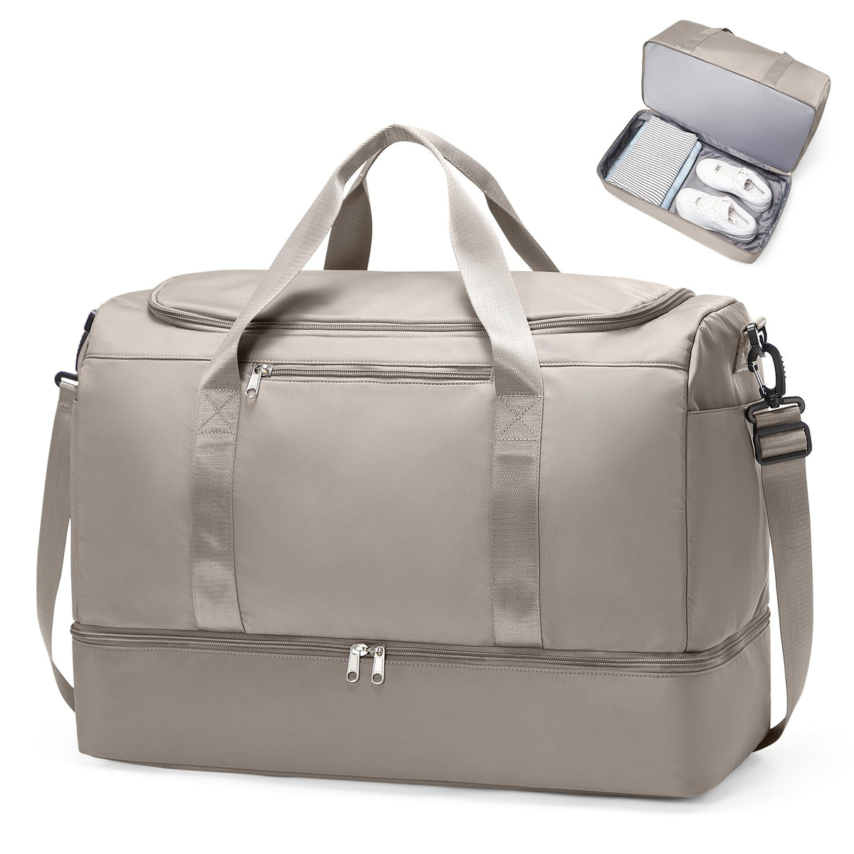 Extra Large Travel Duffel Bag, Carry-On Weekender Bags for Women Travel