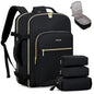LOVEVOOK 40L Travel Backpack Flight Approved Carry on Backpack,3 Packing Cubes,Waterproof Personal Item Travel Bag,TSA Carry on Luggage Suitcase Travel Essentials,Gifts for Women & Men,fits 17" Laptop