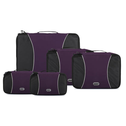 GOX Ultra Light 5 piece Packing Cubes Travel Luggage Organizer 1 Large 2 Medium 2 Small