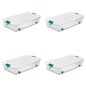 Sterilite Latching Box with Lids for Home and Office, 32 Quart, 6-Pack