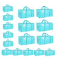 Moving Bags Extra Large 8 Pack - Heavy Duty Storage Totes with Wrap-Around Handles & Reinforced Zippers - Foldable Moving Box Alternative, Water-Resistant for Dorm, Closet & Under Bed Storage (Clear)