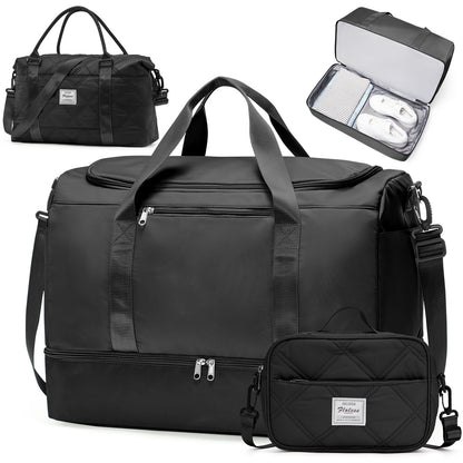 Extra Large Travel Duffel Bag, Carry-On Weekender Bags for Women Travel