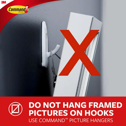 Command Medium Designer Hooks Multi-Pack, 6 Hooks, 12 Strips