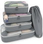 Shacke 5 Set Packing Cubes for Travel with Laundry Bag (Green Grass)