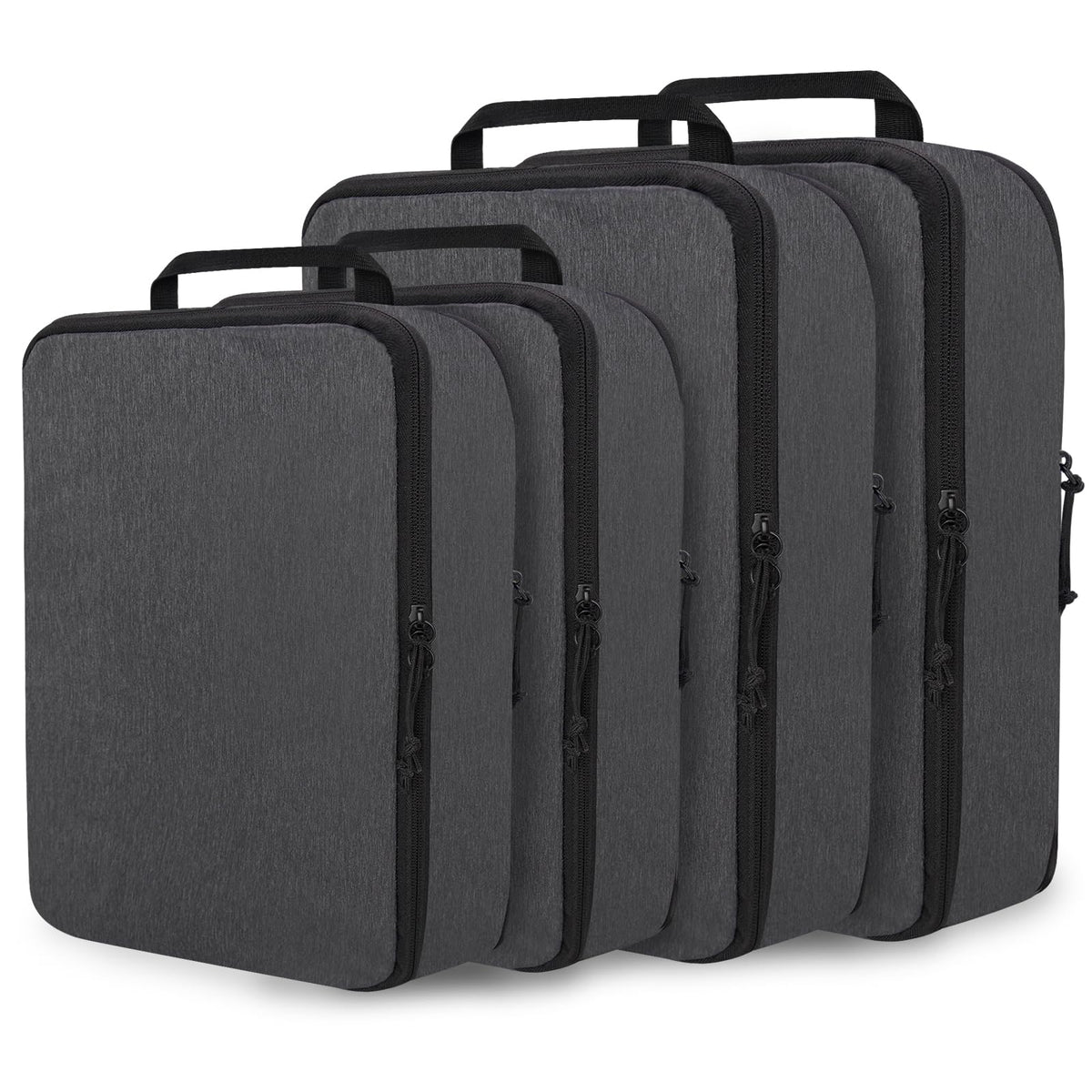 Compression Packing Cubes for Travel Packing Organizers, Mesh Black, XL