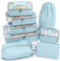Shacke 5 Set Packing Cubes for Travel with Laundry Bag (Green Grass)