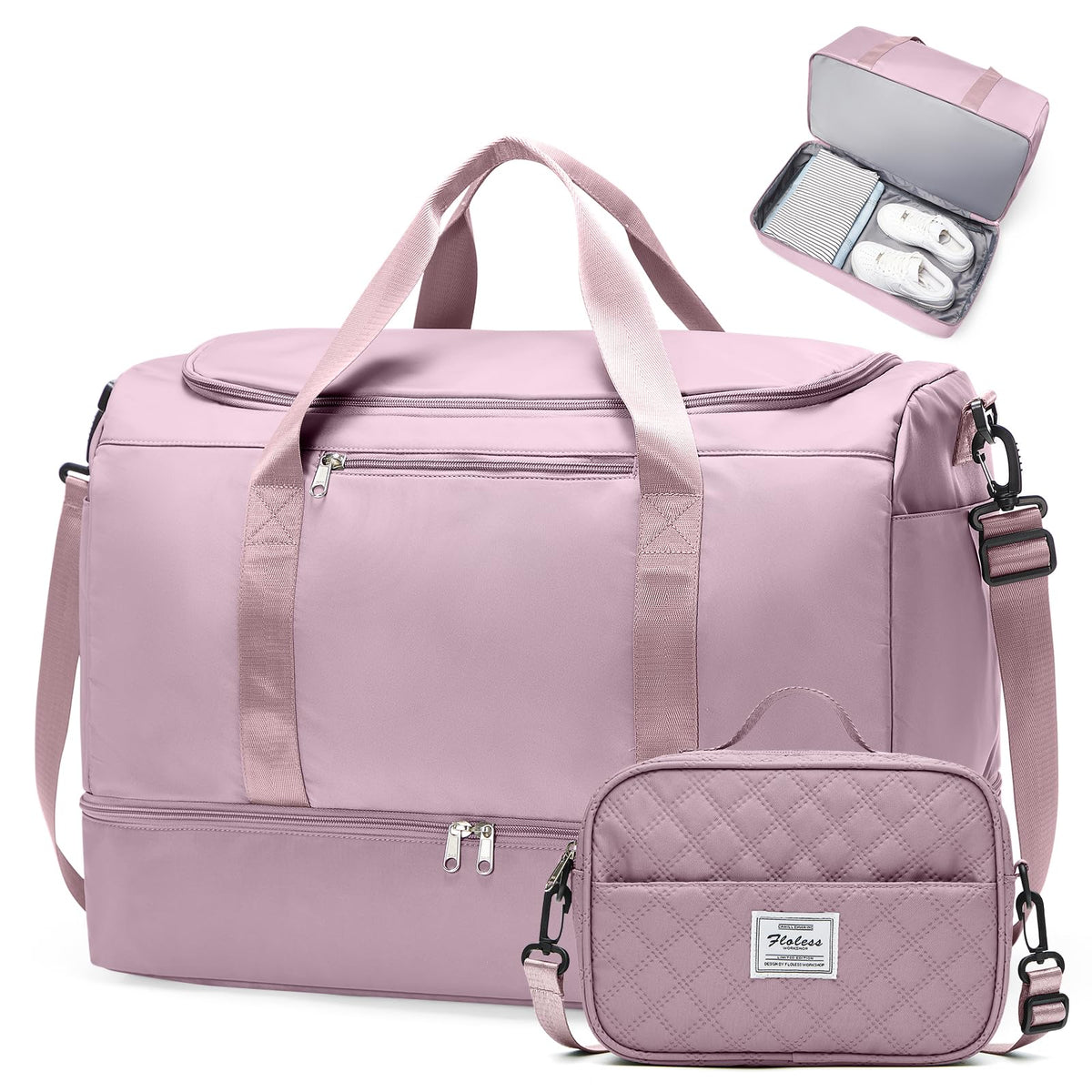 Extra Large Travel Duffel Bag, Carry-On Weekender Bags for Women Travel