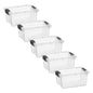 Superio 13.7 Quart Clear Plastic Storage Bin with Lid, Stackable Organizer Box, BPA-Free Storage Container for Home, Garage, School & Office, 1 Pack