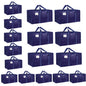Moving Bags Extra Large 8 Pack - Heavy Duty Storage Totes with Wrap-Around Handles & Reinforced Zippers - Foldable Moving Box Alternative, Water-Resistant for Dorm, Closet & Under Bed Storage (Clear)