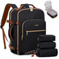 LOVEVOOK 40L Travel Backpack Flight Approved Carry on Backpack,3 Packing Cubes,Waterproof Personal Item Travel Bag,TSA Carry on Luggage Suitcase Travel Essentials,Gifts for Women & Men,fits 17" Laptop