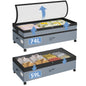 Webetop Under Bed Storage Containers with Wheels, Clear Lid, 2-Pack