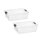 Superio 13.7 Quart Clear Plastic Storage Bin with Lid, Stackable Organizer Box, BPA-Free Storage Container for Home, Garage, School & Office, 1 Pack