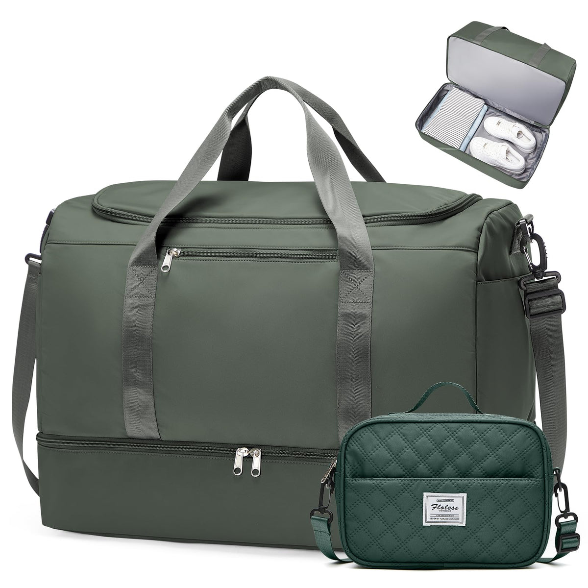 Extra Large Travel Duffel Bag, Carry-On Weekender Bags for Women Travel