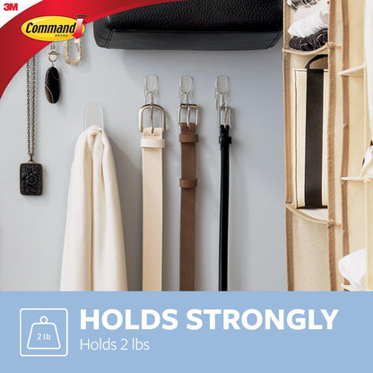 Command Medium Clear Wire Hooks, 10 Hooks, 12 Strips