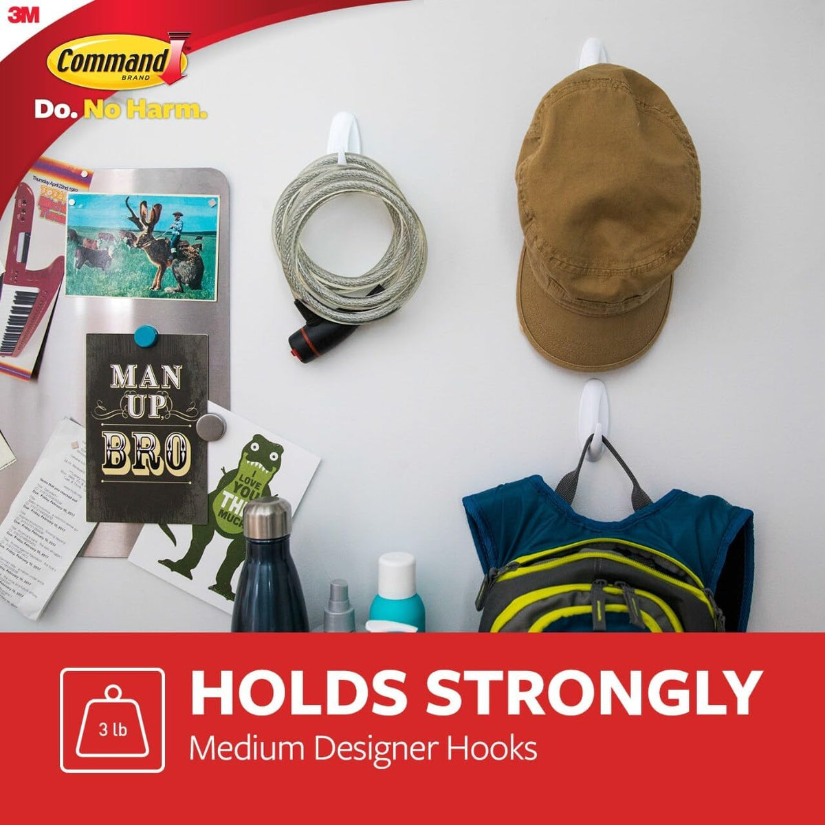 Command Medium Designer Hooks Multi-Pack, 6 Hooks, 12 Strips