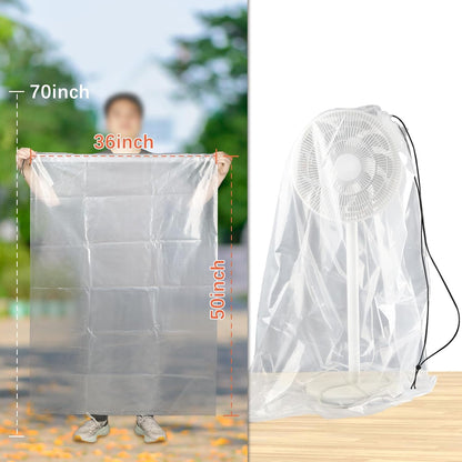 36x50 Inch Extra Large Clear Plastic Suitcase Storage Bags, 3 Pack, 4 Mils