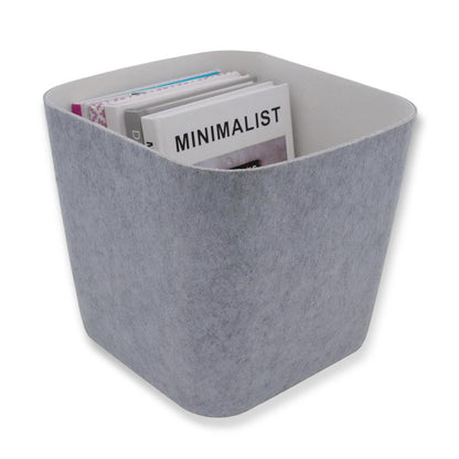 Welaxy Felt Underbed Storage Basket Oatmeal Natural Nordic shelf bin long