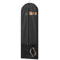 Lazebox 43" Travel Garment Bag with Accessories Zipper Pocket, Heavy Duty Suit Bag for Suits, Tuxedos, Dresses, Coats, Black, 3 packs