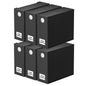 SpaceAid 4 Pack Bed Sheet Organizers and Storage, Foldable Organizer for Linen Closet, Sheets Set Folder Keeper with Window XL (Queen & King Size) Organizing Bedding Container, Gray 91ZDSN-SL01-G4