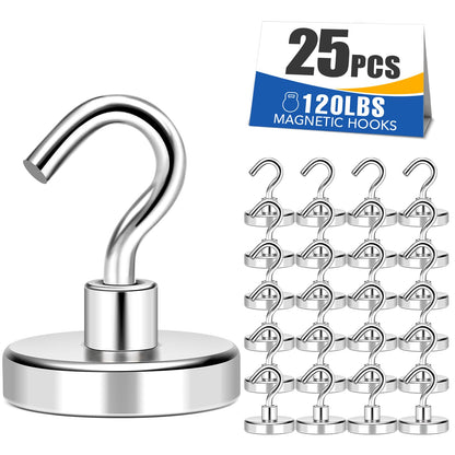 MIKEDE 85LBS+ Magnetic Hooks, Strong Cruise Cabin Ship Essentials Black