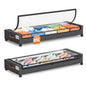 Yecaye Under Bed Storage with Wheels, 2Pack Under Bed Storage Containers, Underbed Shoe Storage Organizer, Rolling Under Bed Metal Drawers for Clothes, Blankets(30.71 x 16.93 x 6.69 in)