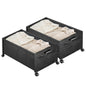 Wooden Under Bed Storage Drawer with Wheels for Space-Saving Storage