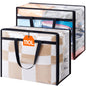 Lifewit 45L Clear Clothes Storage Bags,Plastic Foldable Blanket Storage Bag