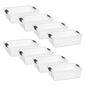 Superio 13.7 Quart Clear Plastic Storage Bin with Lid, Stackable Organizer Box, BPA-Free Storage Container for Home, Garage, School & Office, 1 Pack