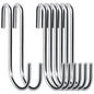 30 Pack 2.4 inches Heavy Duty S Hooks for Hanging, Pan Pot Holder Wire Shelves Rack Hooks for Hanging, S Shaped Hanger Metal Hooks for Kitchen Pots Utensils Jeans Clothes Bags Hats Towels Plants
